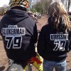 hoodie met naam en nummer gepersonaliseerd