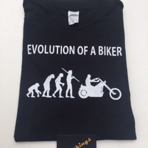 tshirt evolution of a biker