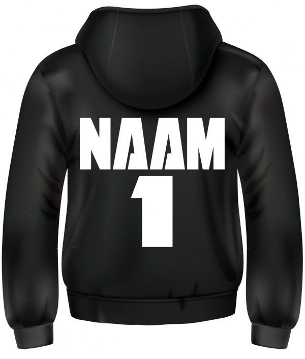 hoodie optie 1 naam en nummer